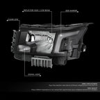 LED Headlight Assembly for Nissan Frontier (2022–2025) - Driver Left Side