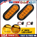 2X Amber 10 LED Marker Lights for Truck Trailer (Oval)