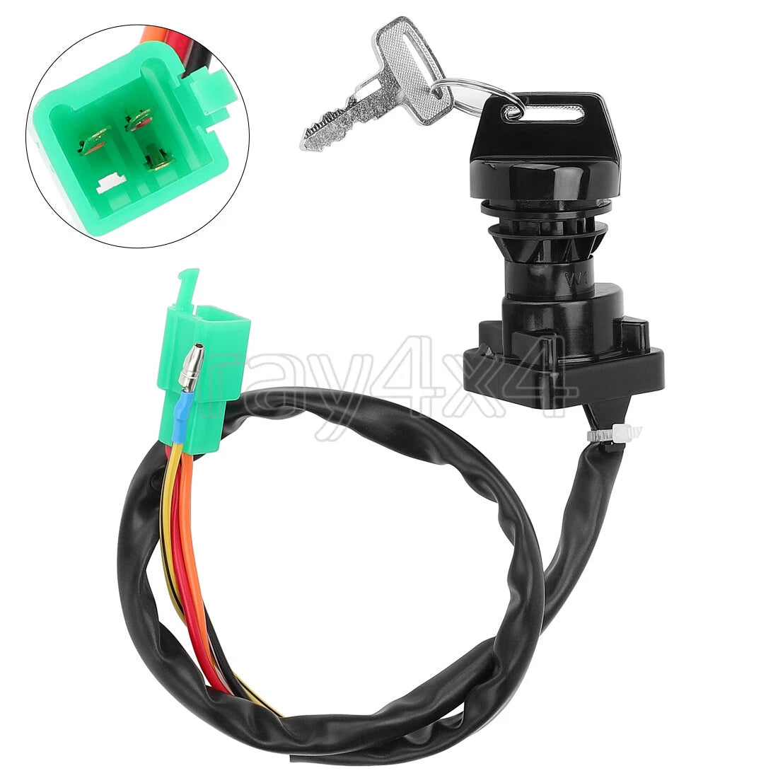 Ignition Switch w/ 2 Keys for Kawasaki KFX 80 (2003–2006) 27005-S004
