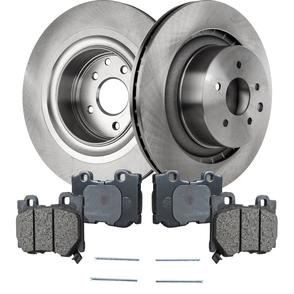 Brake Disc Rotors and Pads Kit for Nissan 370Z, Infiniti Q60, G37