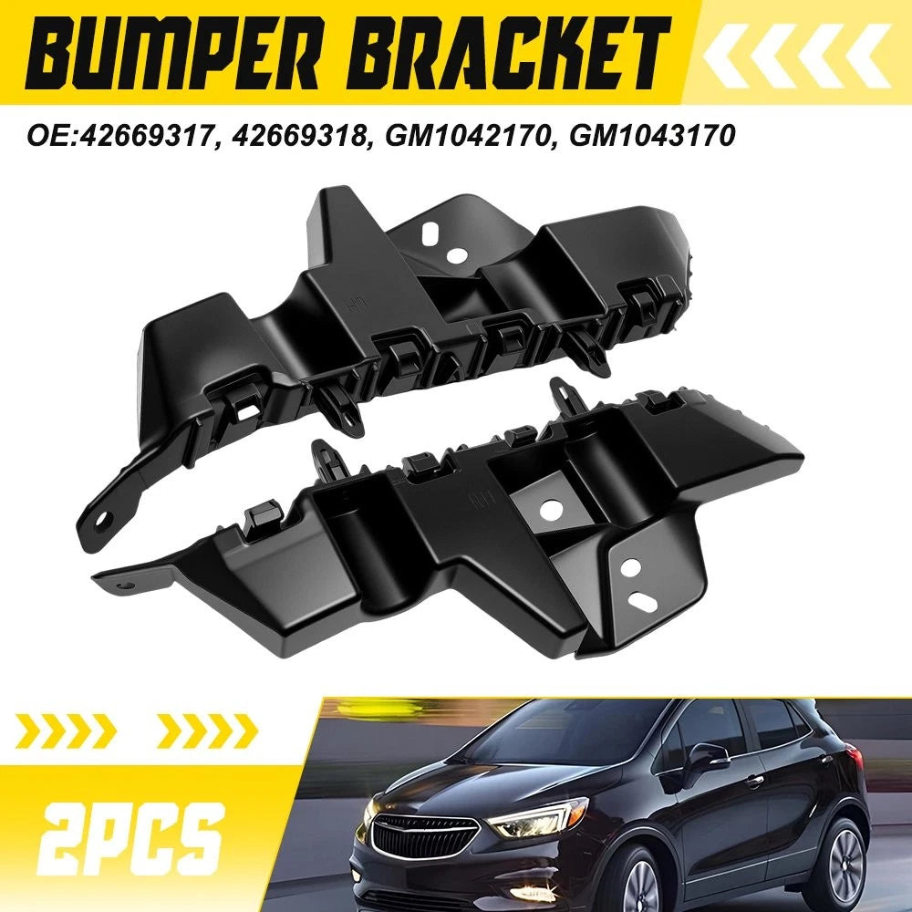 Pair of Plastic Bumper Guide Brackets for Buick Encore (2019–2022) LH & RH