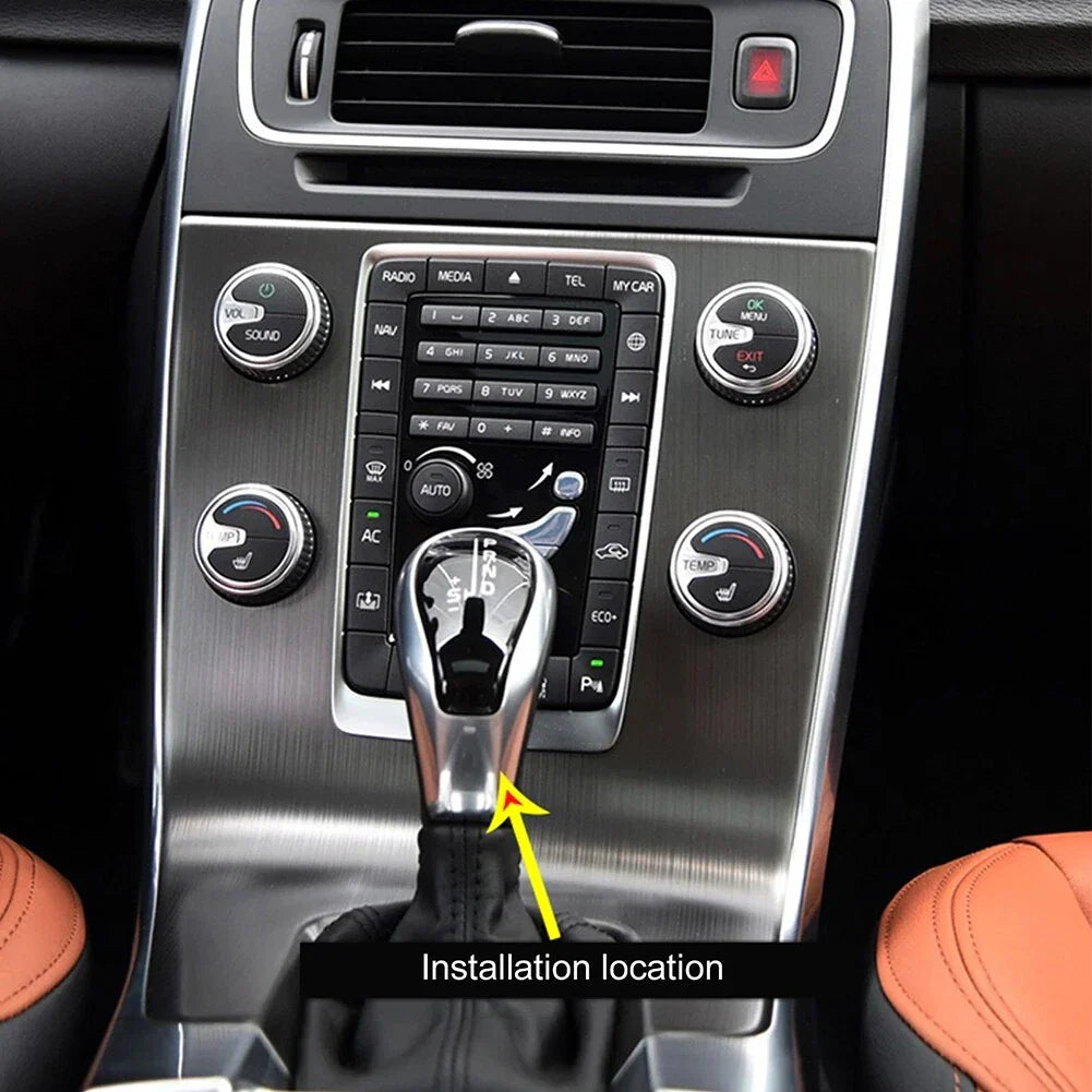 Car Gear Head Knob Cover Trim for Volvo XC60/S60/V40/S80 (2013–2017)