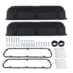 Black Aluminum Valve Covers for Ford 289 302 351W 5.0L V8 (1962–1985)