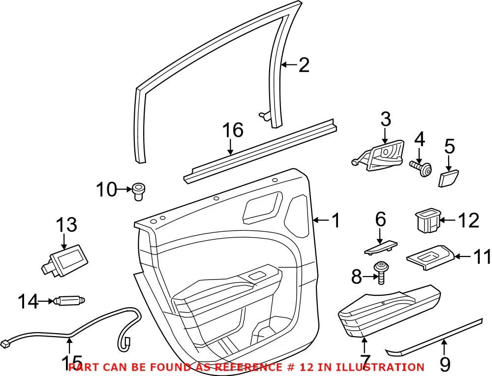OEM Rear Door Window Switch for Dodge Ram (2002–2008)
