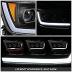 Sequential Tri-Projector LED Headlight Lamps for Ram 1500 (2019–2024)