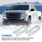 Chrome Tow Hooks Kit for Chevrolet Colorado GMC Canyon (2015-2020)
