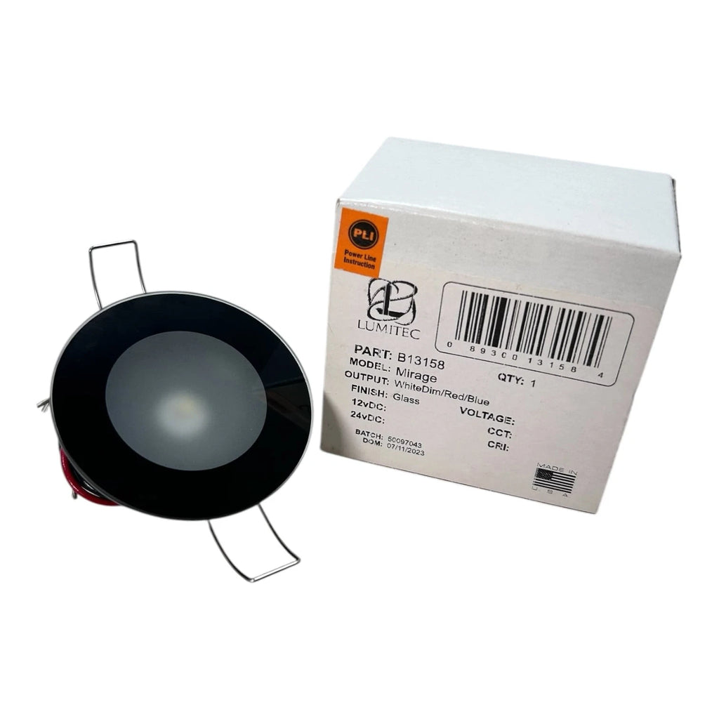 Lumitec B13158 Mirage Multi Color Flush Mount Light for 12V Vehicles