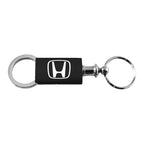 H on Black Anodized Aluminum Valet Keychain - Officially Licensed for Honda