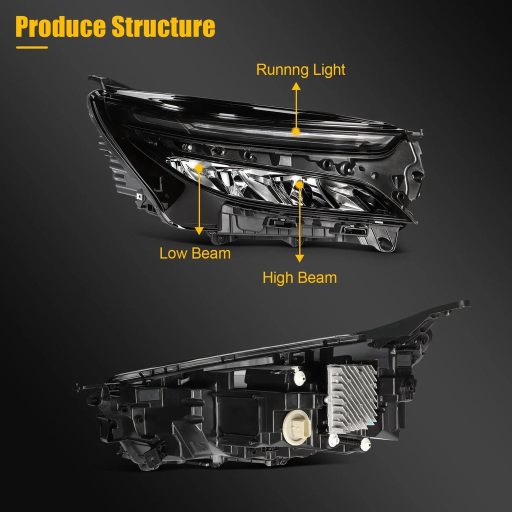 Right Side Full LED Headlight for Chevy Equinox (2022–2024)