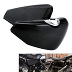 Set of 2 Black Battery Covers for Harley Sportster XL883 1200 (2014–2022)
