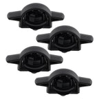 Set of 4 Bed Cargo Anchors for Toyota Tacoma (2005–2020) PT27835111 Black PP