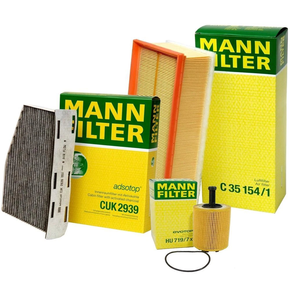 Mann Oil Air Carbon Cabin Filter Service Kit for A3 Beetle Jetta (2006–2012)
