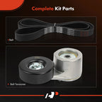 2X Serpentine Belt Drive Component Kit for Ford F-250 F-350 (1988–1996)