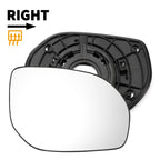 Right Side Heated White Mirror Glass for Hyundai Santa Fe (2012–2019)