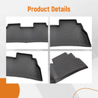 Set of 4 TPE Black Waterproof Floor Mats for Chevrolet Trax Buick Envista (2024–2025)