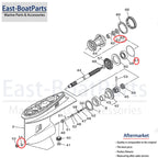 Gearcase Propeller Shaft Seal Kit for Yamaha Outboard (93210-86M39)