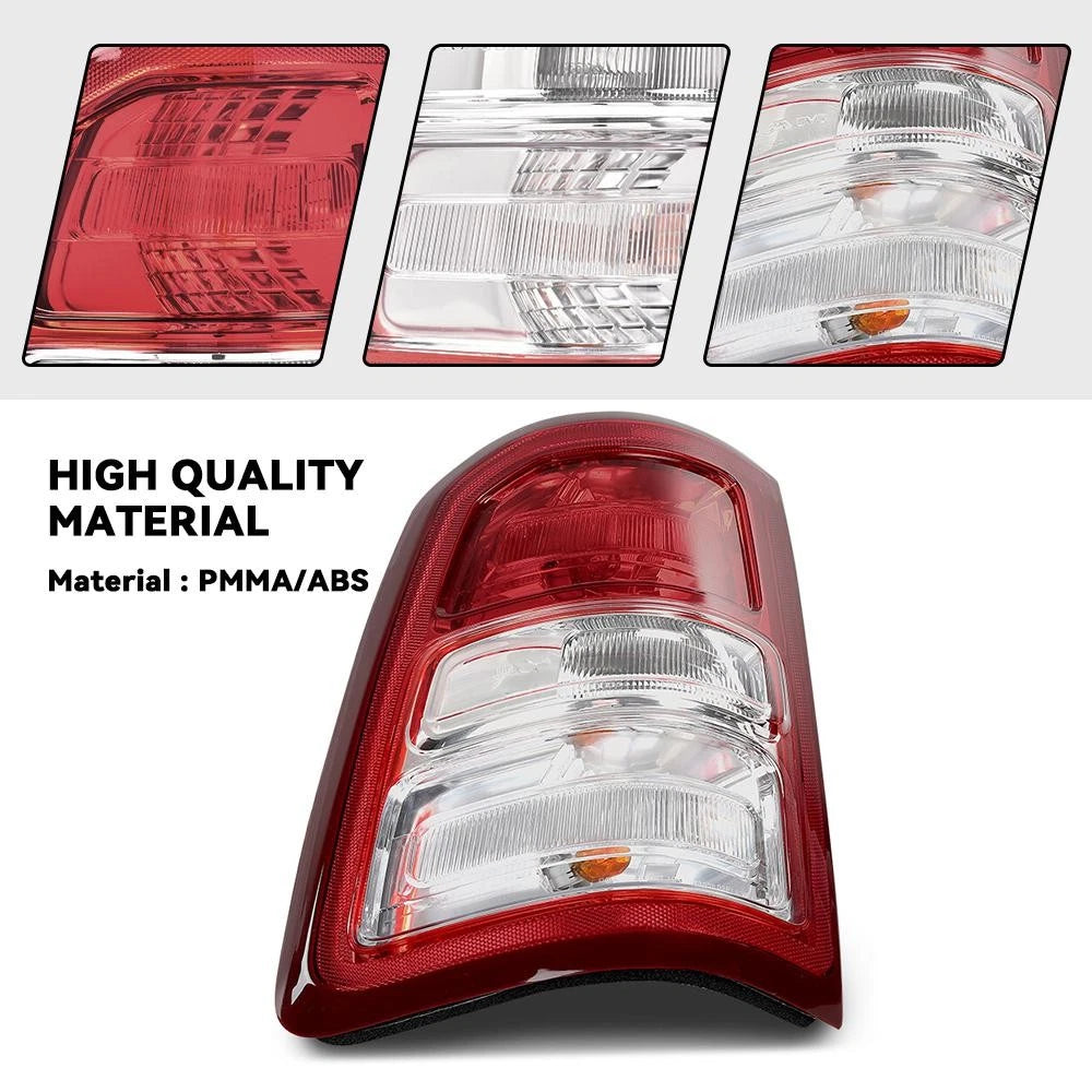Set of 2 Halogen Tail Light Assembly for Ram 1500 (2019–2024) Chrome Bezel