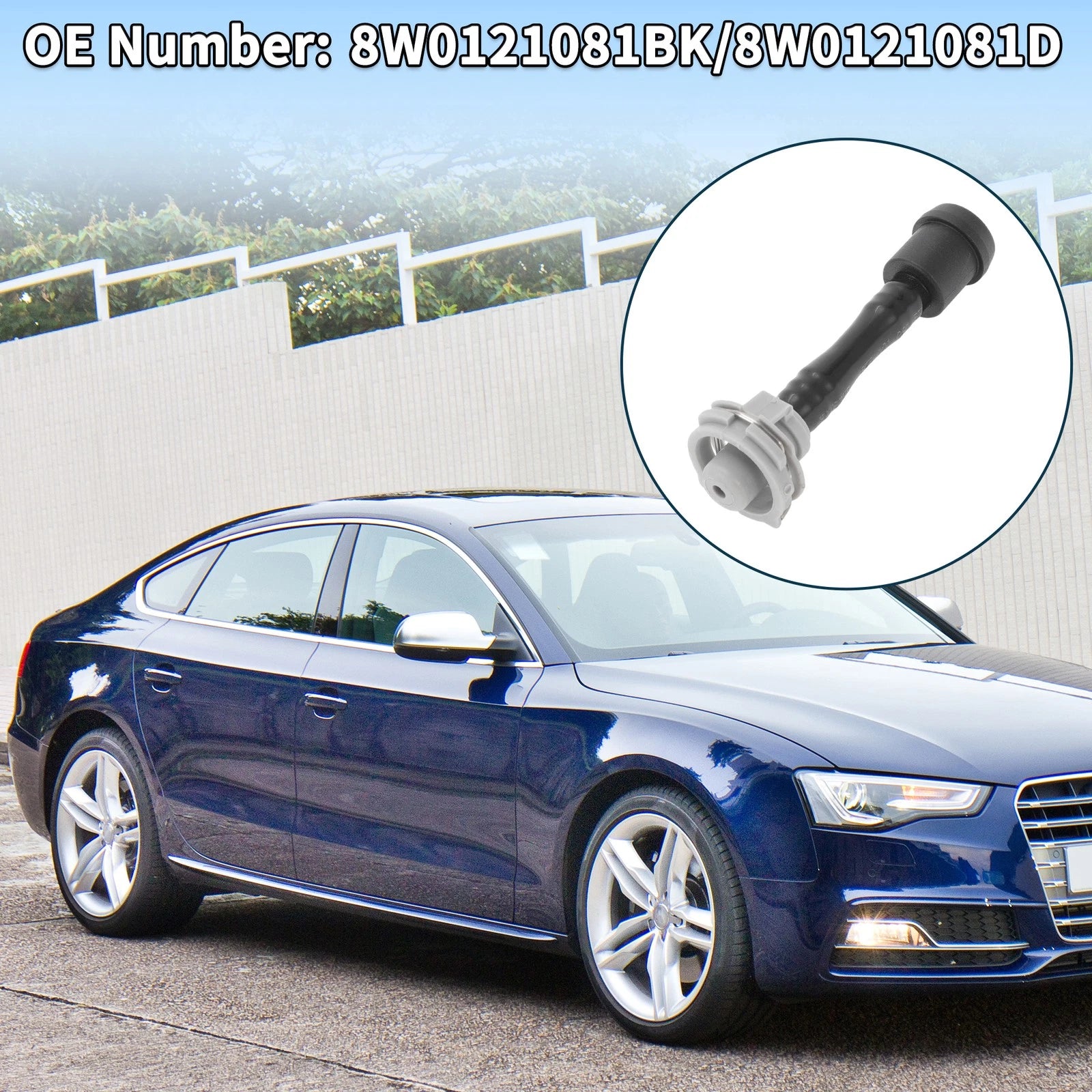 Radiator Hose Coolant Pipe for Audi A5 (2015–2019) No. 8W0121081BK Plastic