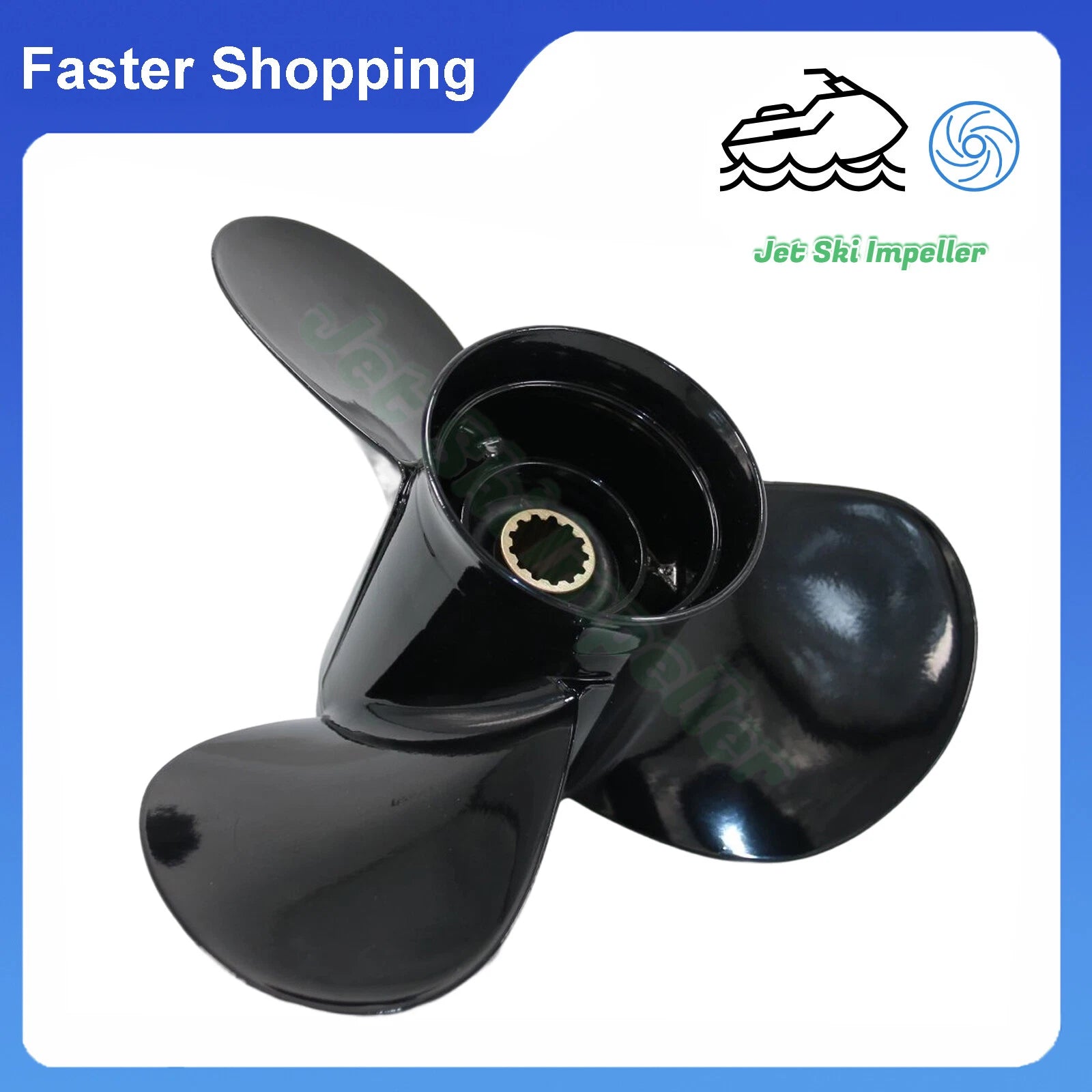 11.5x13 Boat Propeller for Suzuki Outboard 35-65HP, Evinrude 40-50HP