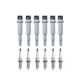 Set of 6 Ignition Coils & 6 NGK Laser Iridium Spark Plugs for BMW 325i (2006–2013)