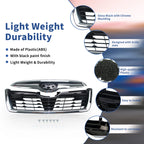 Glossy Black Grille Assembly with Chrome Trim for Subaru Forester (2019-2021)