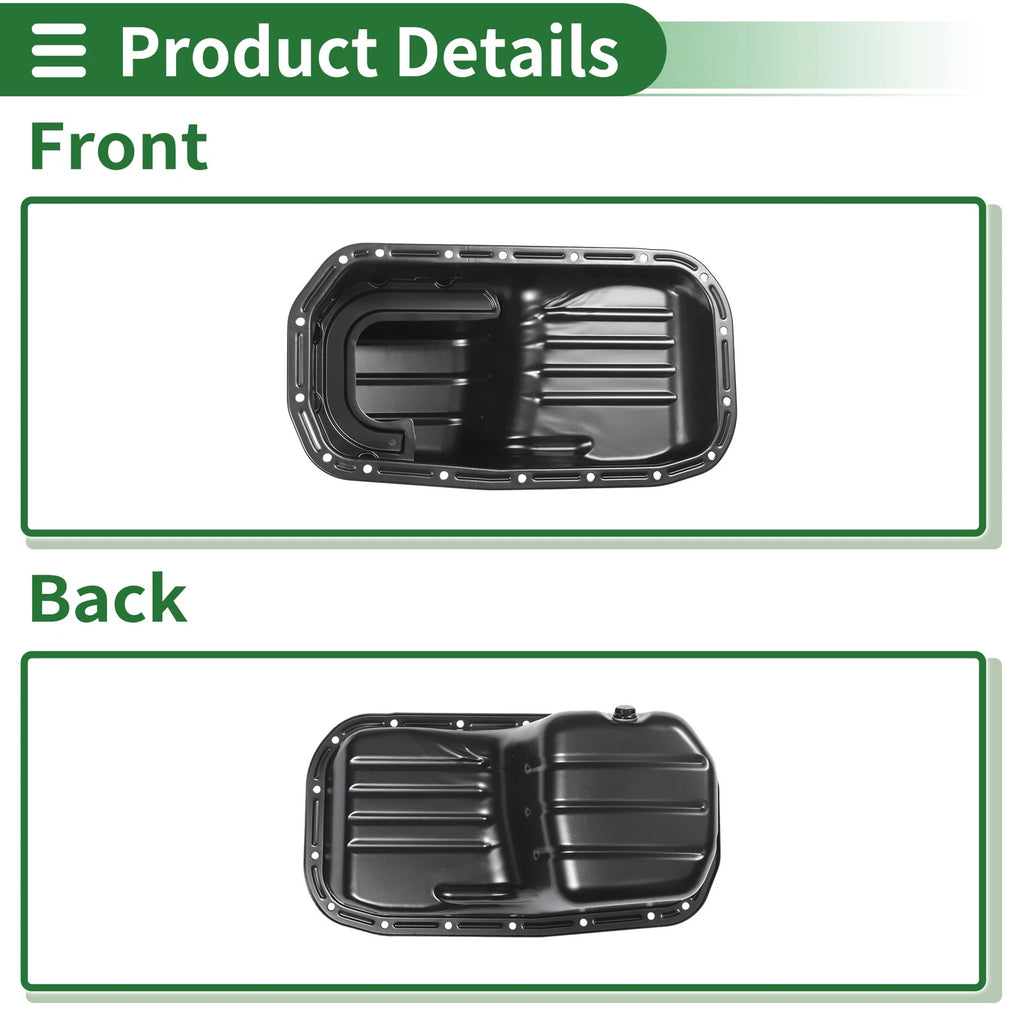 1 Pc Engine Oil Pan No.2151026010 for Hyundai Accent (1994–2000) Iron Black
