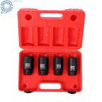 Set of 4 Spindle Axle Nut Sockets 30mm 32mm 34mm 36mm for Automotive