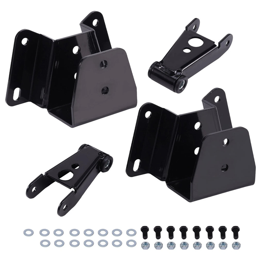 4" Drop Kit Leveling Lowering Shackles & Hangers for Ford F150 F100 (1973–1996)