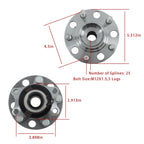 Pair Rear Wheel Hub Bearings for Jeep Compass Patriot (2007â2017) AWD 4WD
