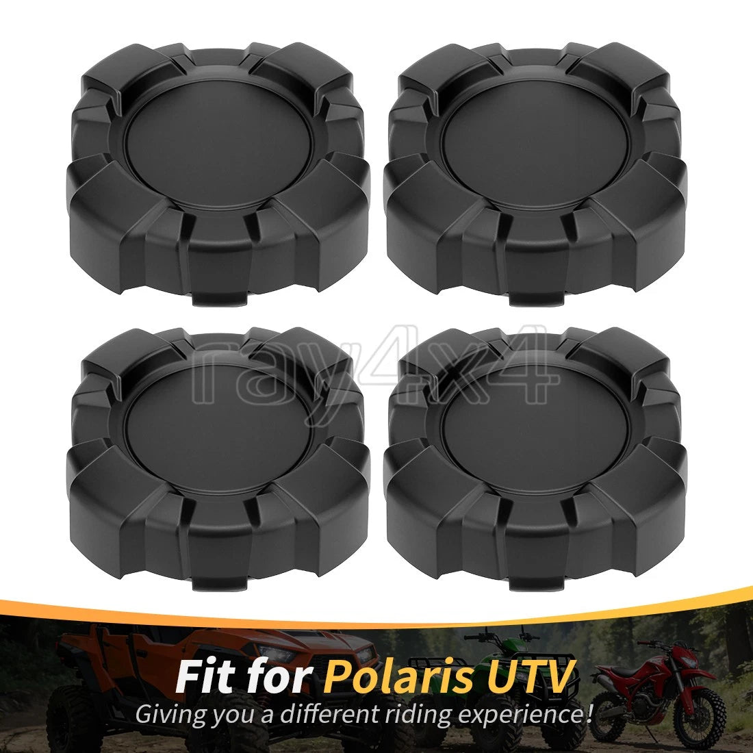 Set of 4 Wheel Hub Caps for Polaris General 1000 (2016–2025)