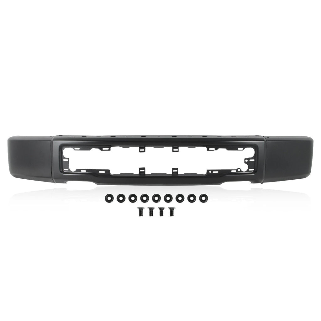 Black Steel Front Bumper Face Bar for Ford F-150 (2015–2017)