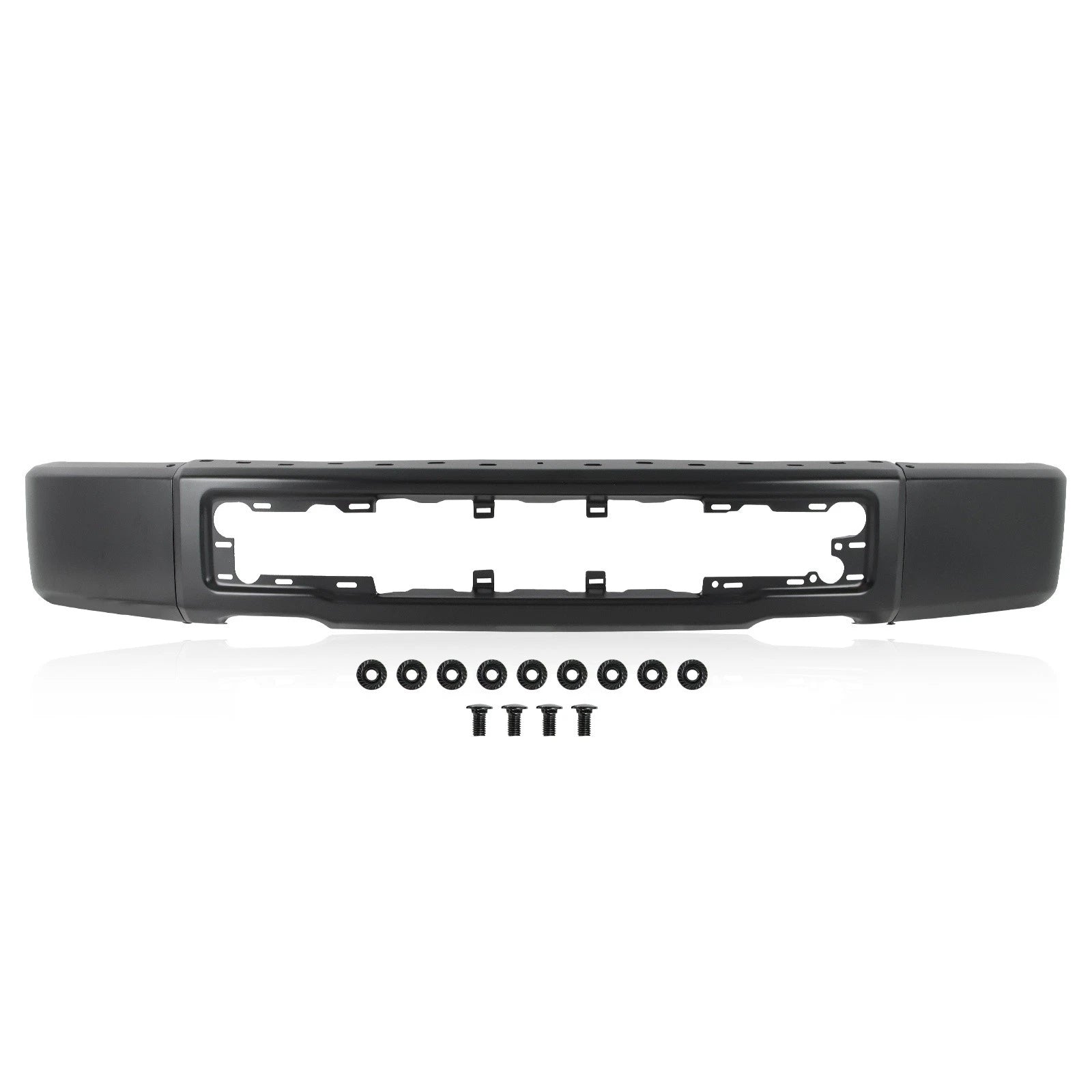 Black Steel Front Bumper Face Bar for Ford F-150 (2015–2017)