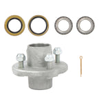 Set of 4 Trailer Hubs with Bearing Kit for 2000lb Spindle (1" or 1.0625")