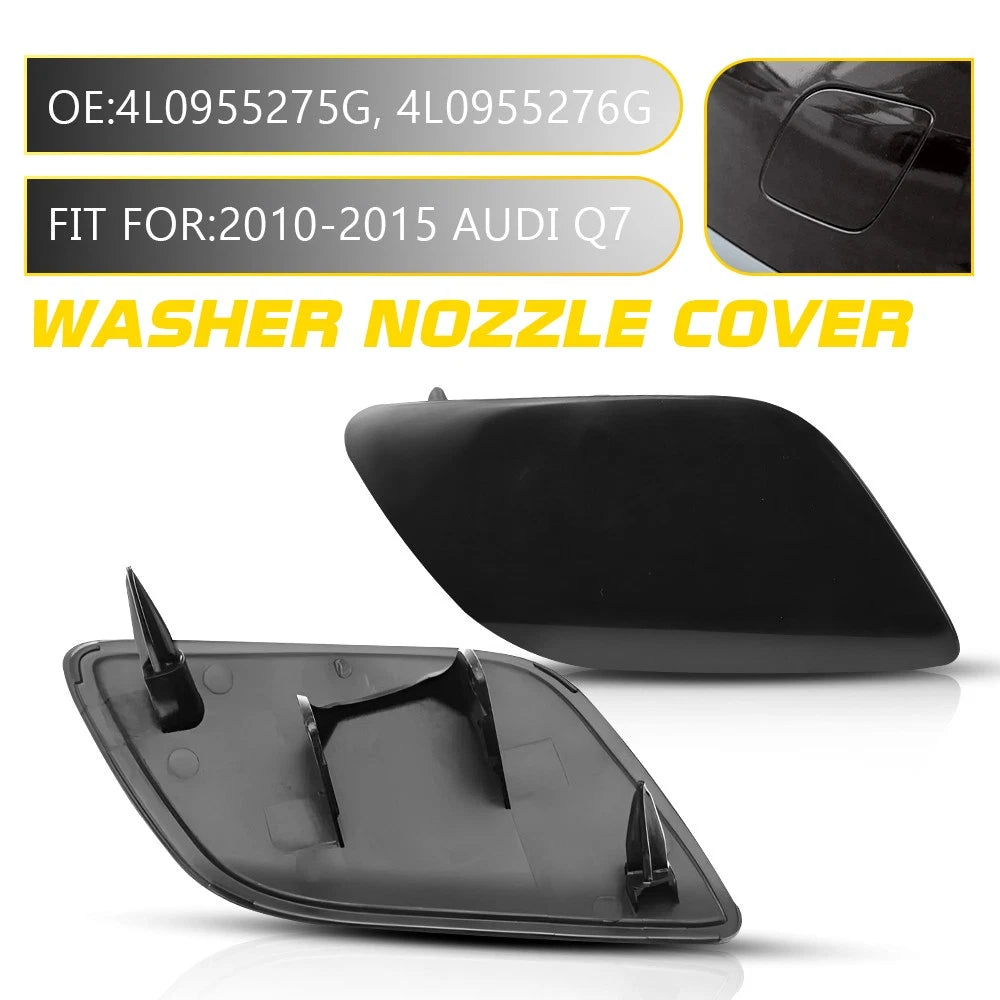 Pair Front Bumper Headlight Washer Nozzles for Audi Q7 (2012–2015)