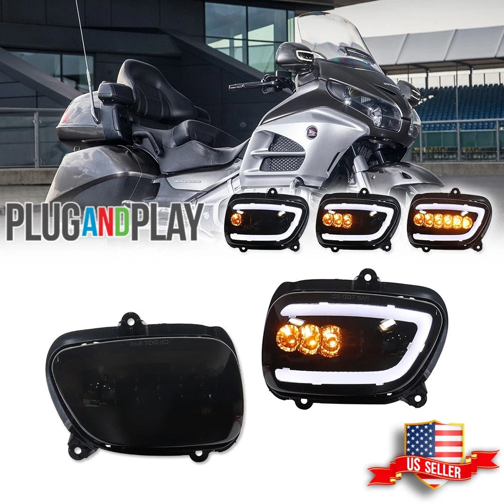 Smoked LED Signal Lights for Honda Goldwing 1800 F6B (2001–2017)