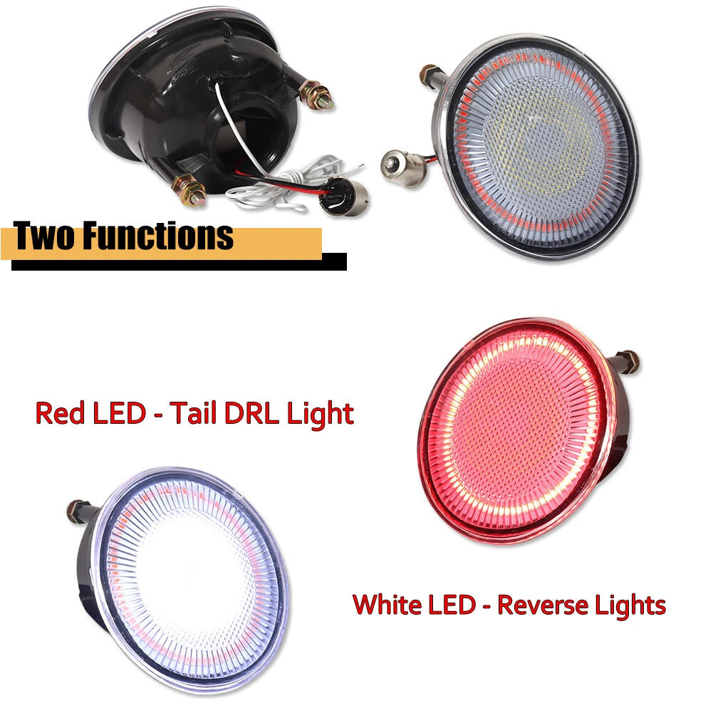 2X Clear White LED Rear Tailgate Reverse Lights for VW Beetle (1998–2005)