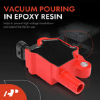 8 Pack Red Ignition Coil for Chevrolet Silverado 1500 (2007–2013) GMC Cadillac
