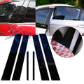 Black Pre-Cut Window Pillar Posts Molding Trim Cover for Honda Accord (2003–2007)