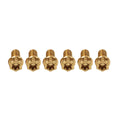 Set of 6 Titanium M10x40mm Torx Head Flange Screws for Motorcycle