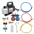 AC Vacuum Pump and Manifold Gauge Set for HVAC Systems