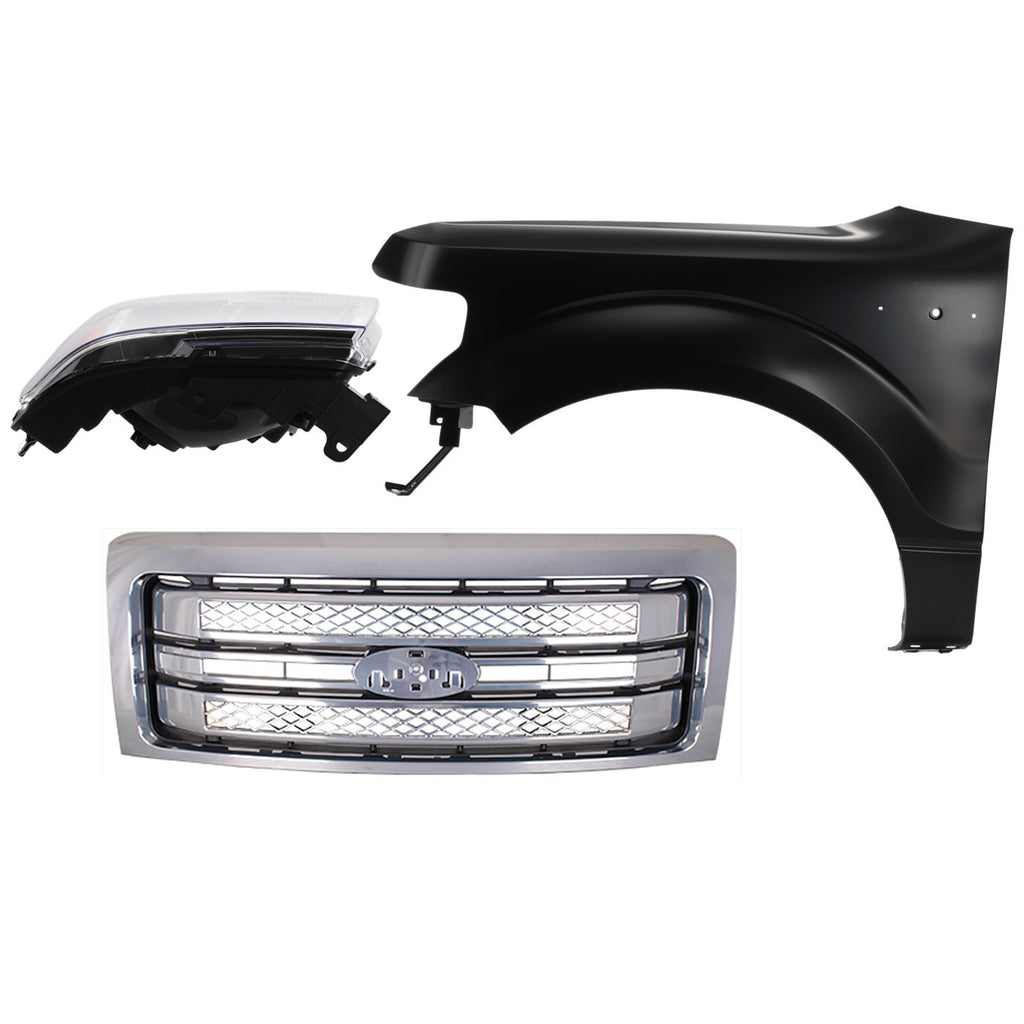 Driver Left Quarter Panel for Ford F-150 (2013–2014)