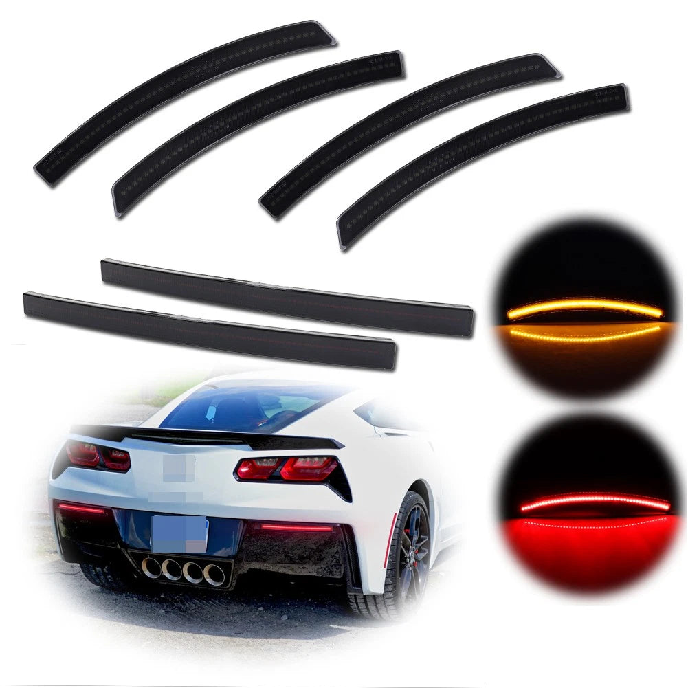 LED Side Markers and Rear Bumper Reflectors for Chevy Corvette C7 (2014–2019)