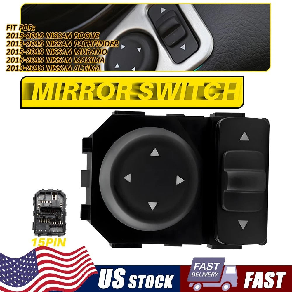 Left Door Mirror Control Switch for Nissan Pathfinder (2013–2019) 25570-3TB1A
