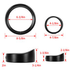 7" Headlight & 4.5" Fog Lamp Visor Trim Ring for Harley Road King