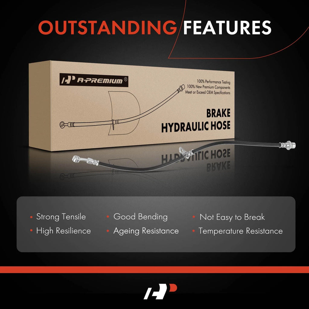 2X Front Brake Hydraulic Hose for Honda Civic (2017–2021) Hatchback