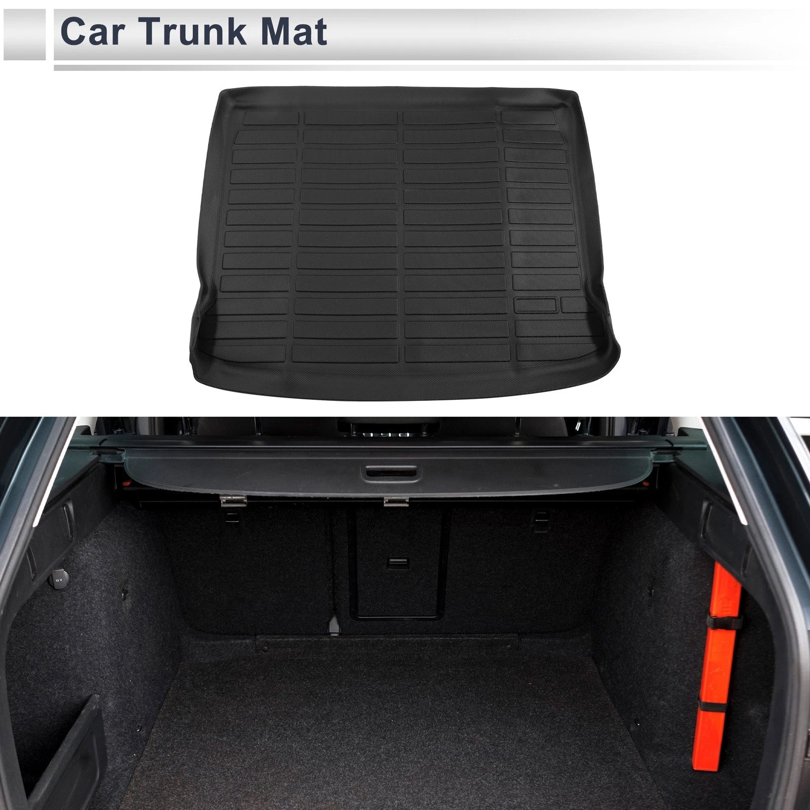 Cargo Liner Rear Trunk Mat for Mazda CX-50 (2023–2025) TPE Black Long Grid