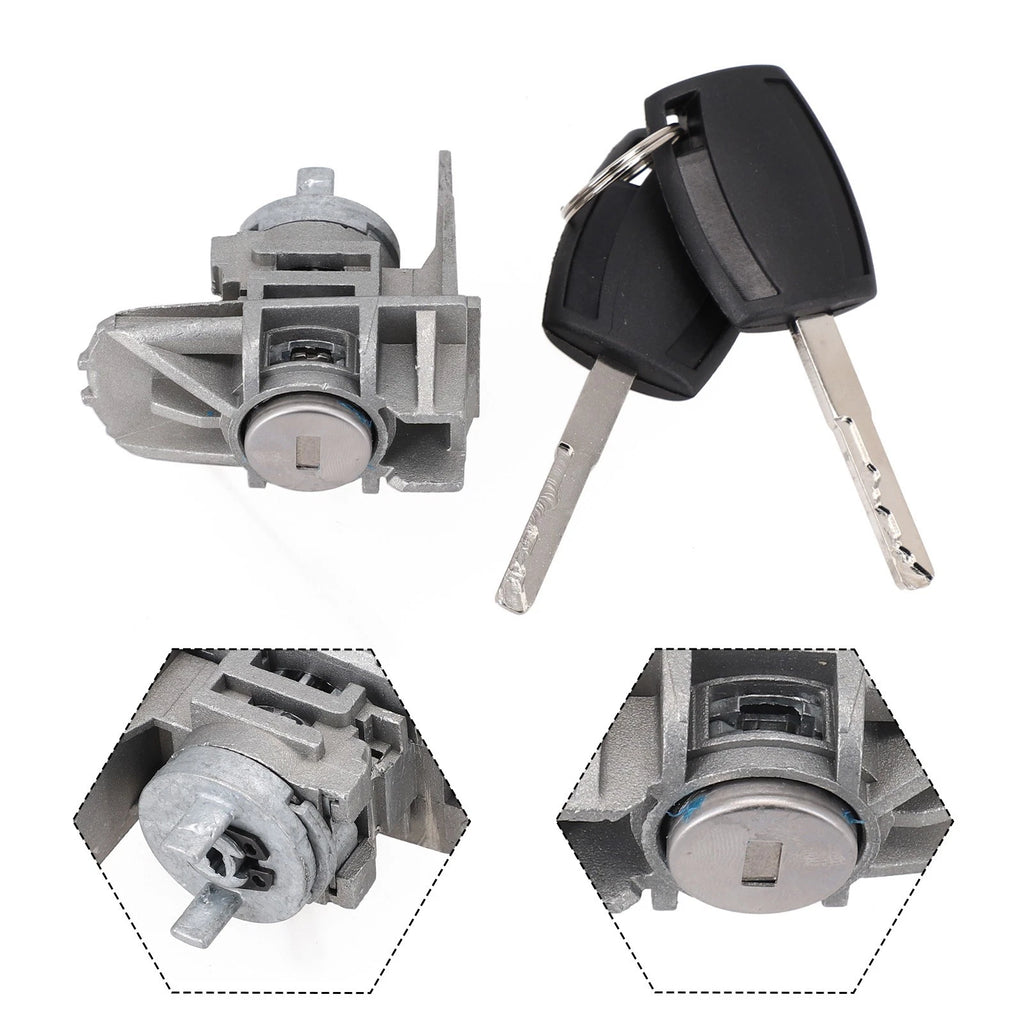Door Lock Cylinder Set with 2 Keys for Ford Focus CMax SMax