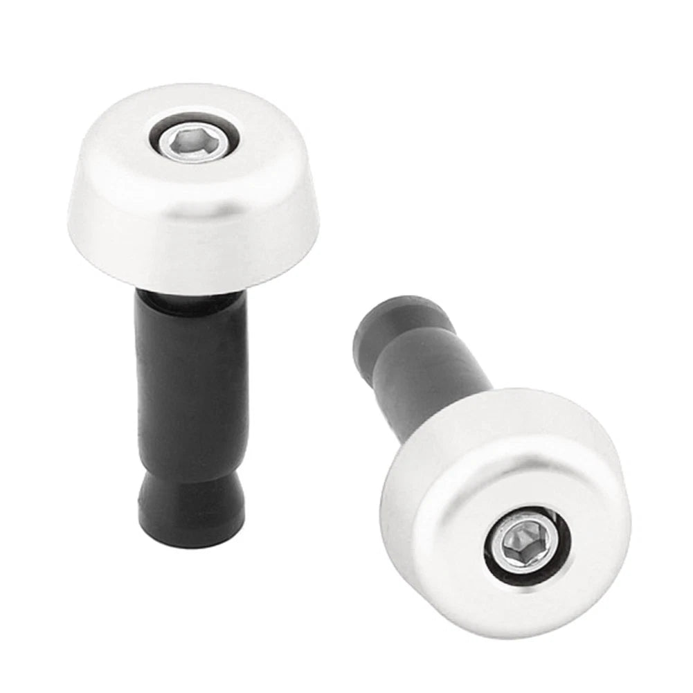 Handlebar Grips for Universal Motorcycle (0.5in/12.7MM) - Silver