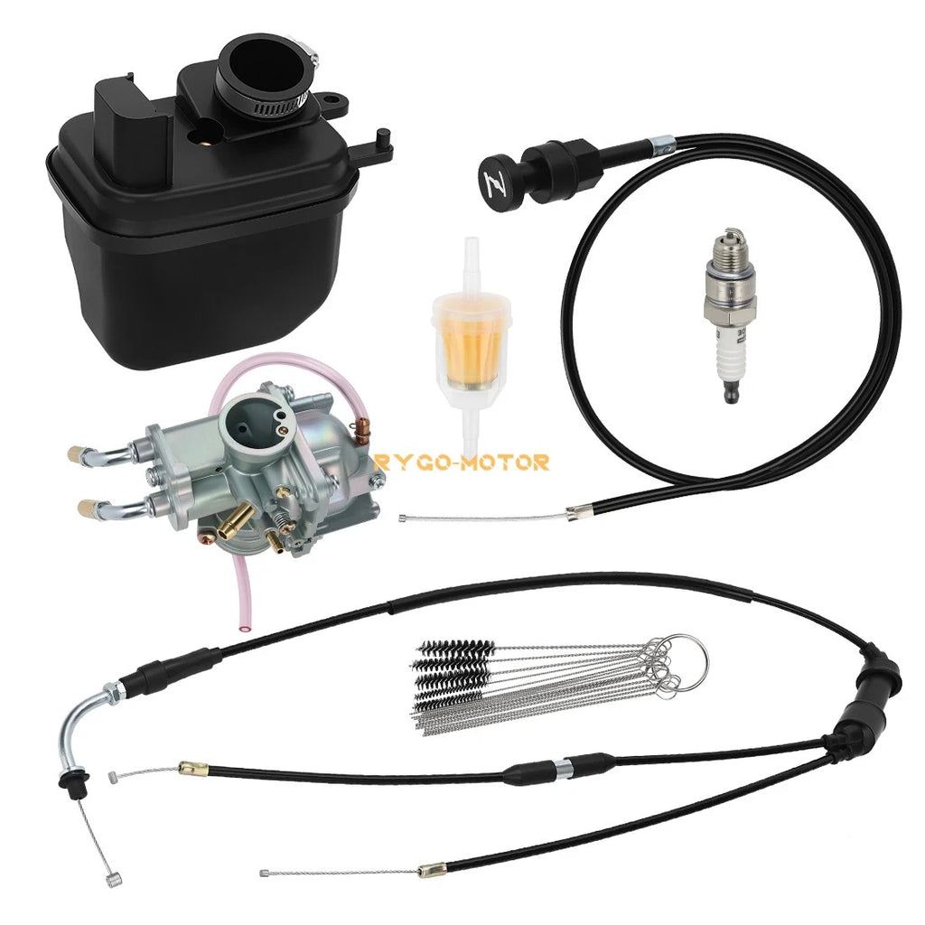 Carburetor & Air Filter Box Throttle Choke Cable for Yamaha PW50 (2008–2024)