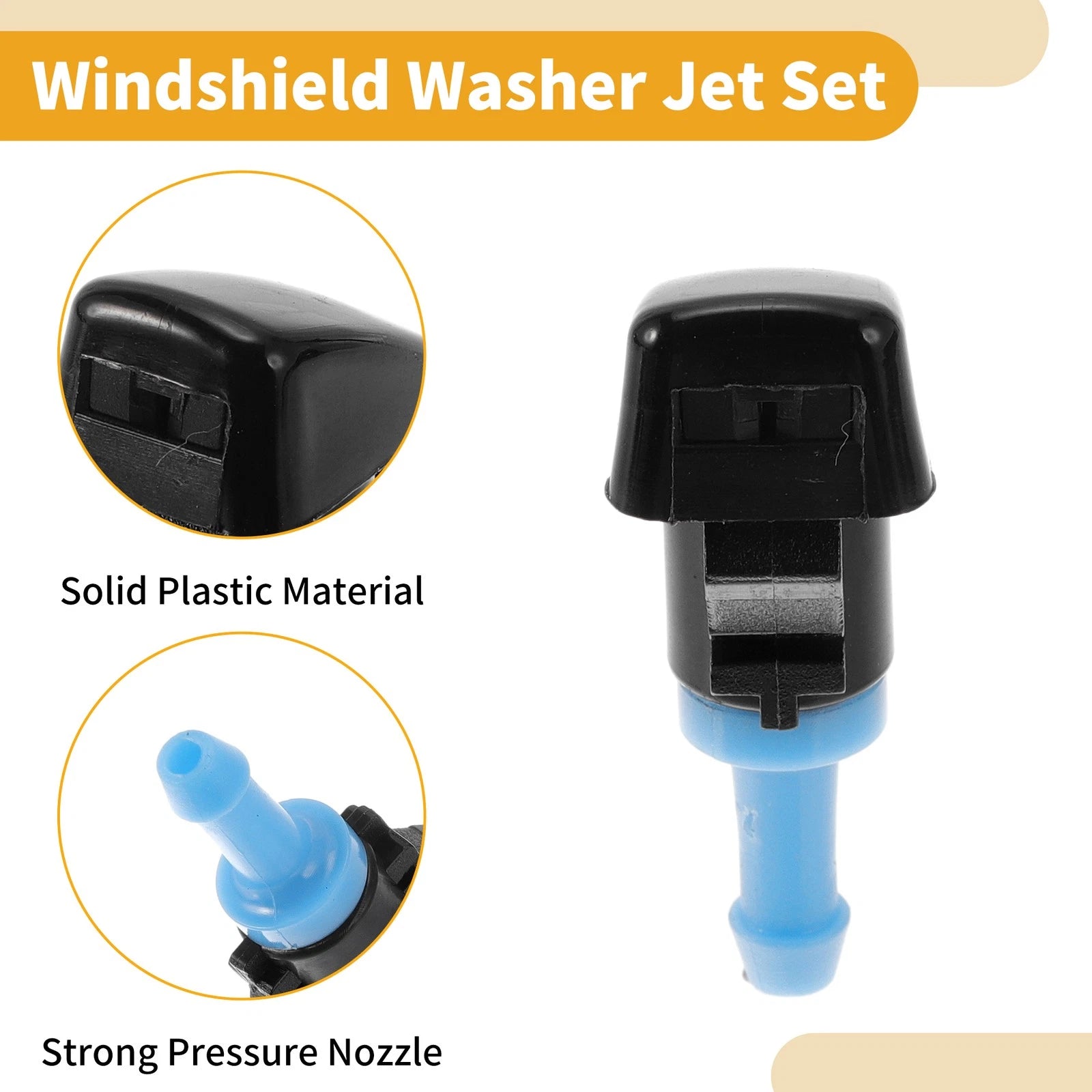Windshield Washer Nozzle Kit for Jeep Compass (2007–2010) No. 4805742AB, Gaskets